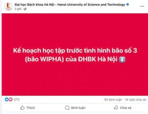 Hà Nội: Nhiều trường tạm dừng dạy học trực tiếp, chuyển sang học online ứng phó bão Wipha