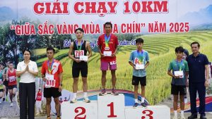 Gần 150 vận động viên tham gia Giải chạy “Giữa sắc vàng mùa lúa chín” năm 2025 tại Bắc Hà