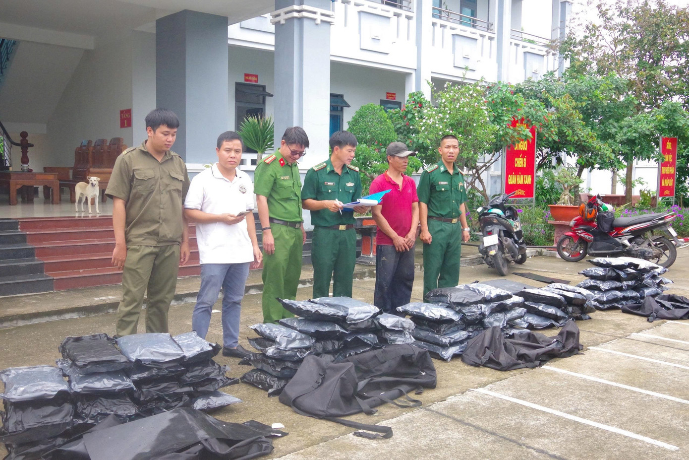 Phát hiện 81kg cần sa trôi dạt trên biển Bình Châu
