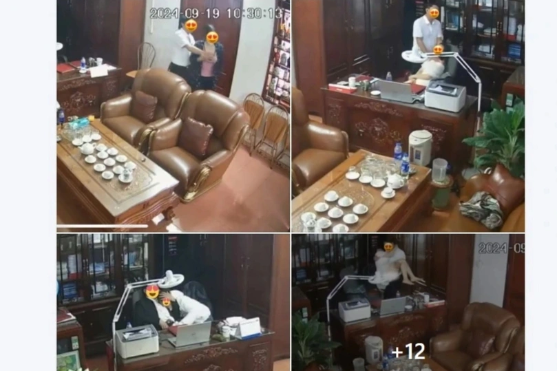 Lộ clip “thân mật” trong phòng làm việc ở Ninh Bình: Người đàn ông không phải giáo viên nhưng là Chủ tịch hội đồng trường