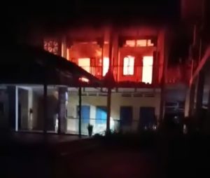 Cháy lớn tại Trường mầm non Bạch Hà ở Lào Cai, nghi một phụ nữ tử vong