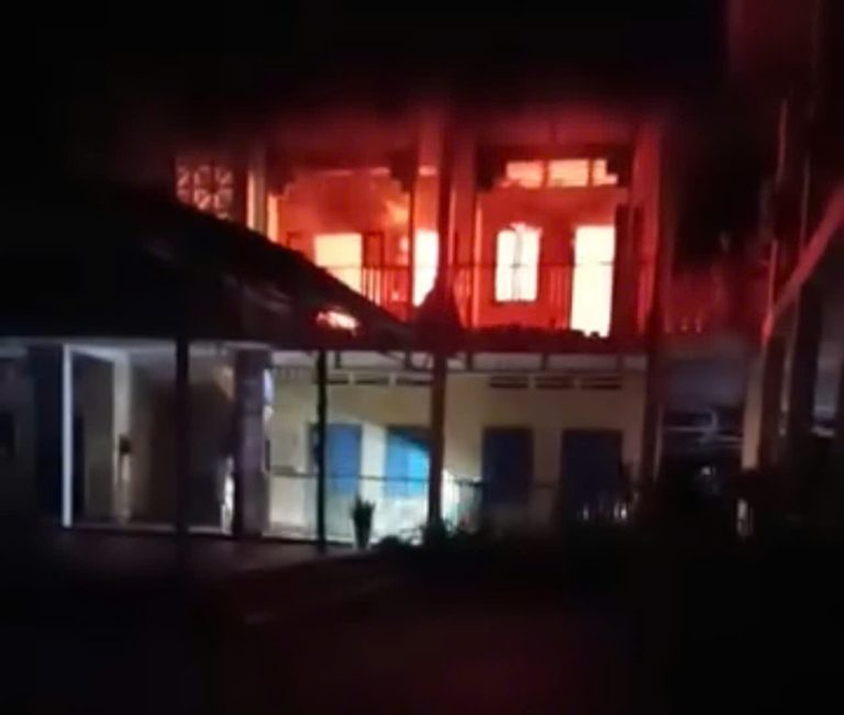 Cháy lớn tại Trường mầm non Bạch Hà ở Lào Cai, nghi một phụ nữ tử vong