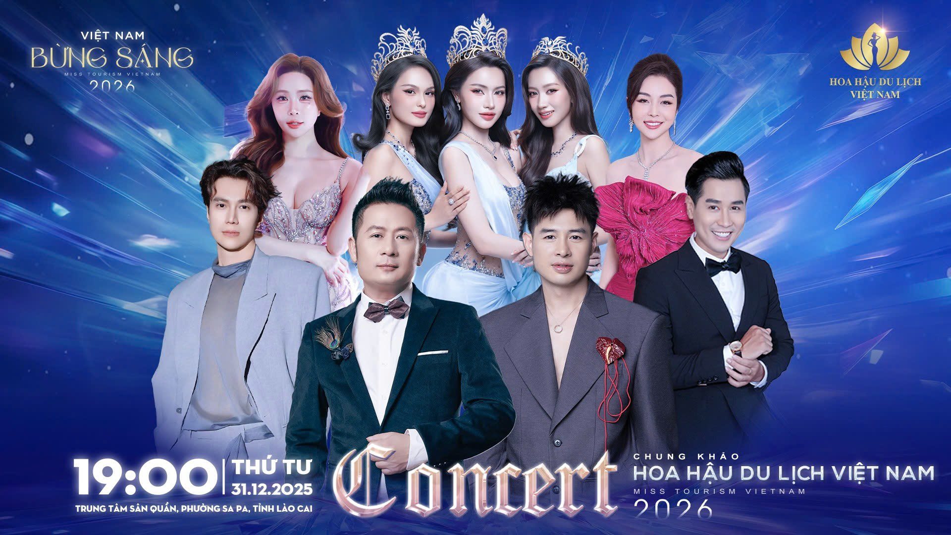 Sa Pa rực sáng đêm giao thừa với pháo hoa và đại nhạc hội Hoa hậu Du lịch Việt Nam 2026